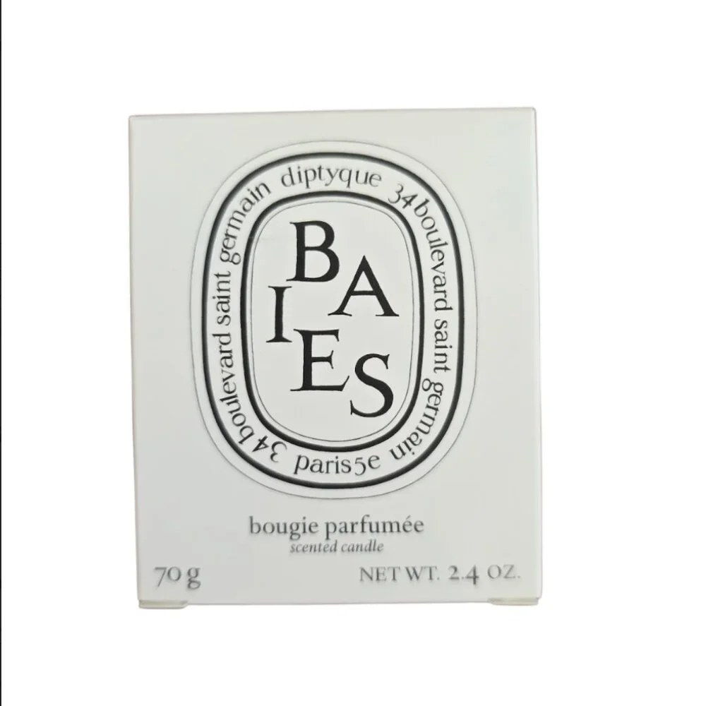 Diptyque Paris Baies (Berries, Rose, Currant) Bougie Parfumee  Candle 70g 2.4 oz
